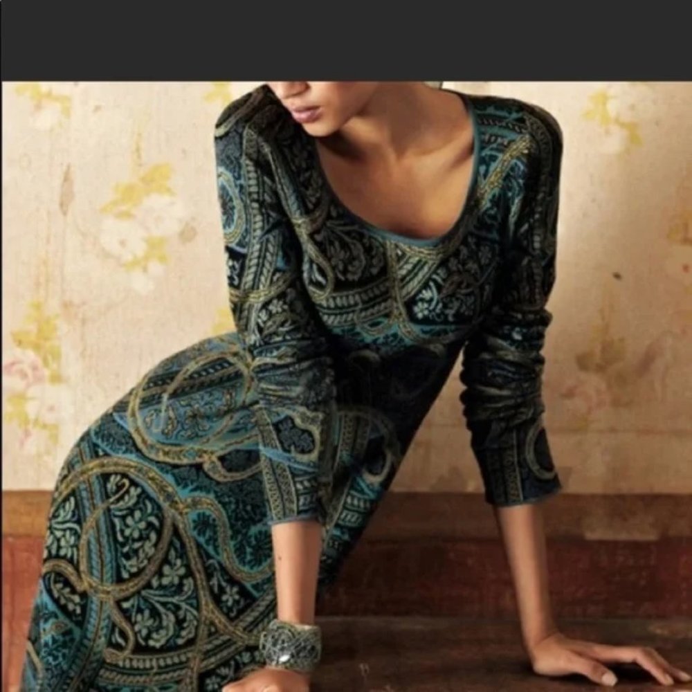 PERUVIAN CONNECTION Sz S Kashmiri Pima Cotton Dress